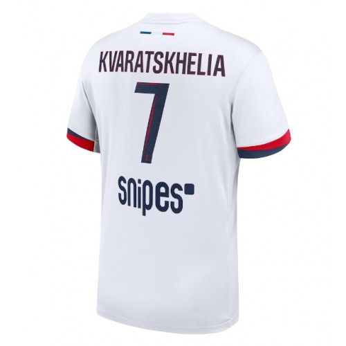 Paris Saint-Germain Khvicha Kvaratskhelia #7 Bortatröja 2025-26 Kortärmad Paris Saint-Germain Khvicha Kvaratskhelia #7 Bortatröja 2025-26 Kortärmad